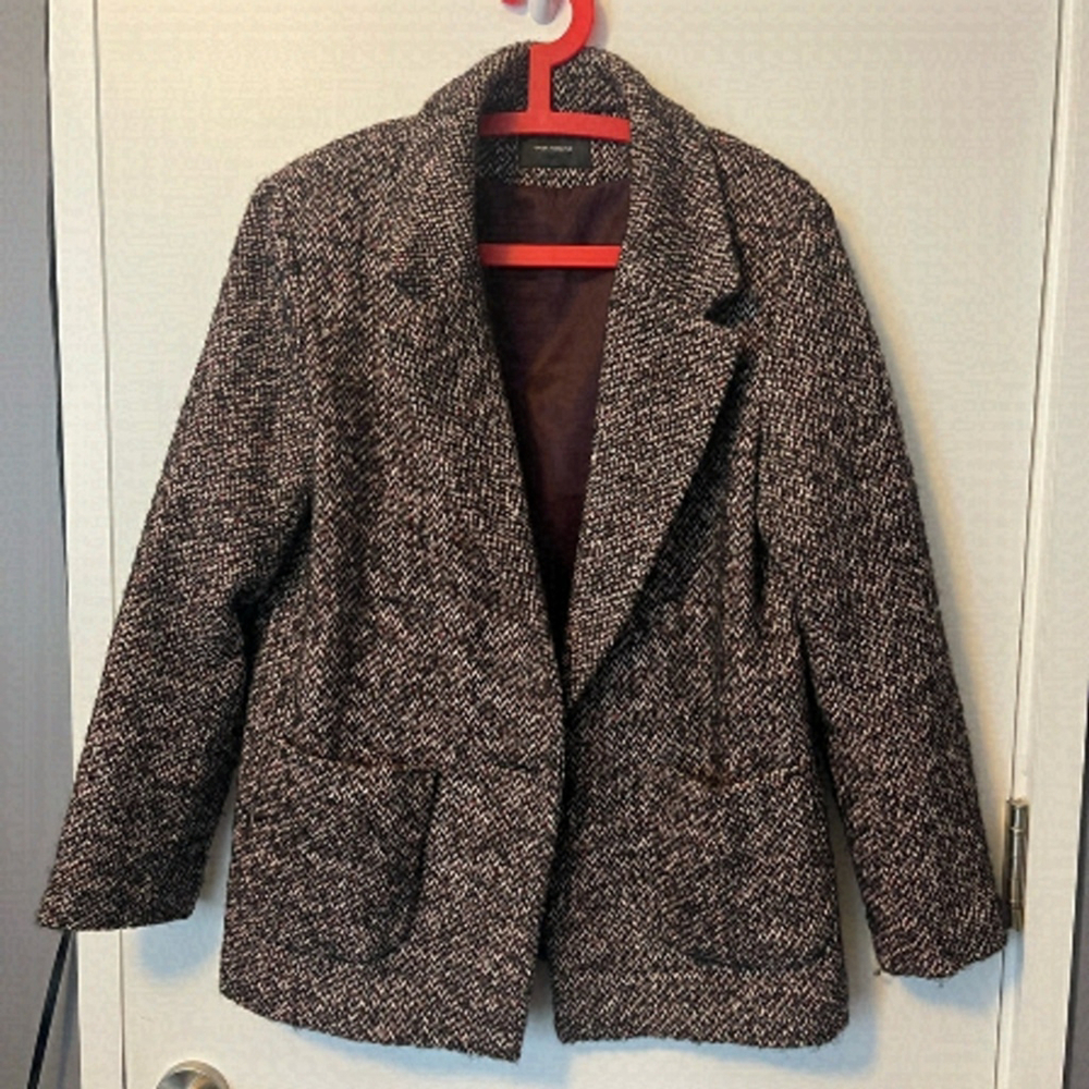 Cop Copine Jacket Tweed with Leather elbow patches
